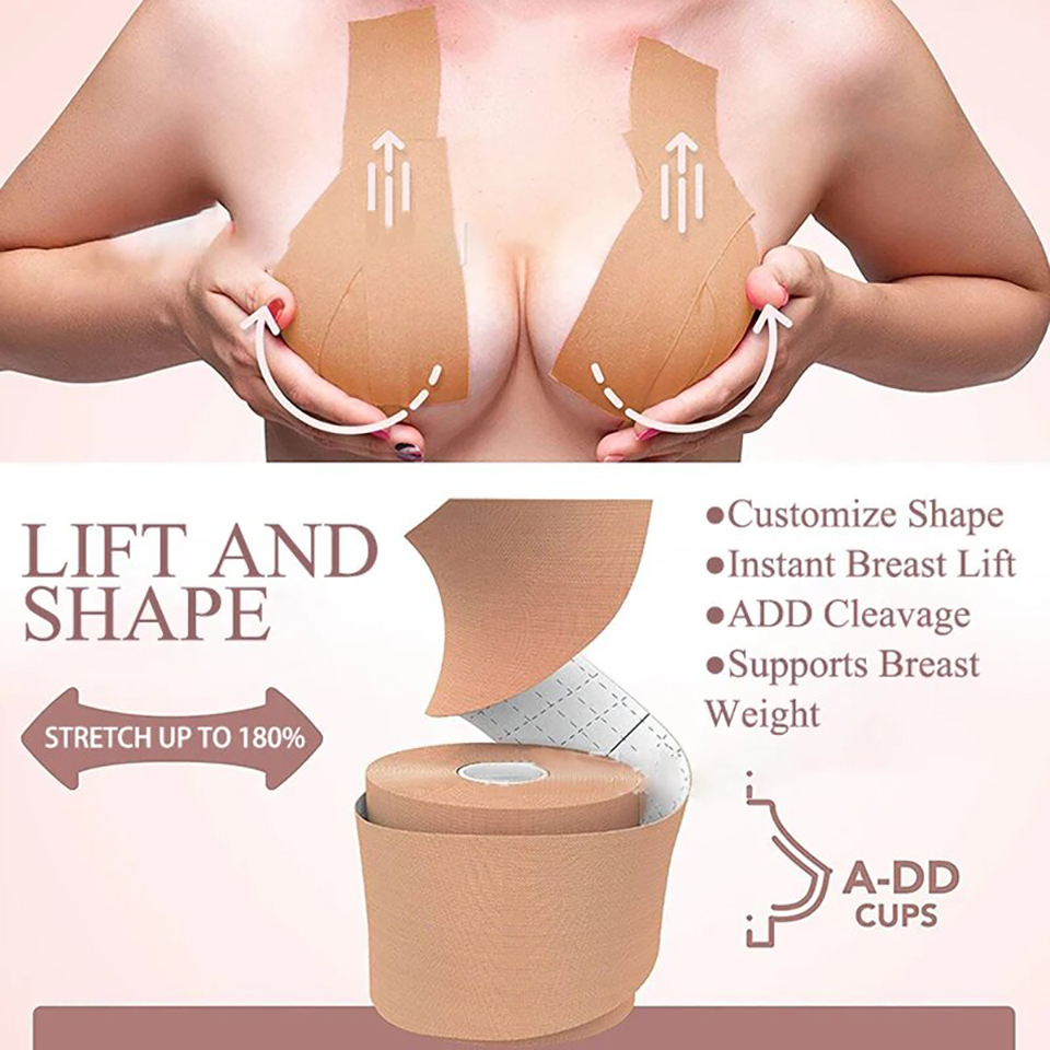 Invisible Breast Lift Tape Sil - Backless Bra Sticky ulasan dan harga