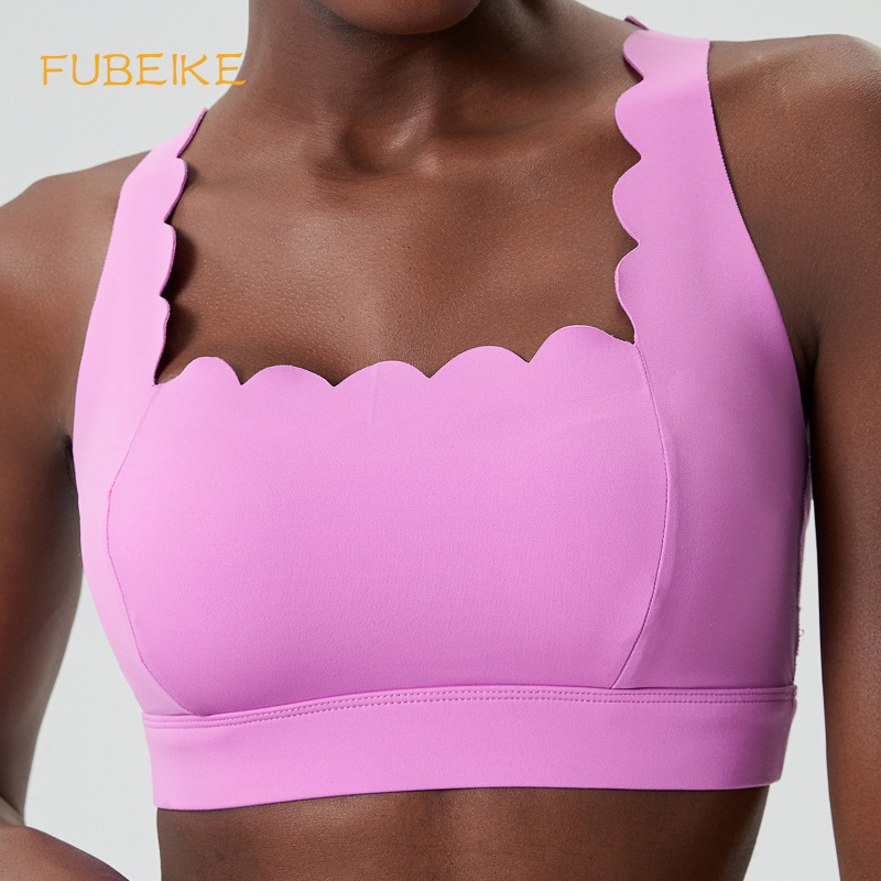 FUBEIKE Small Wave Double-Shou - Sports Bra Racerback ulasan dan harga