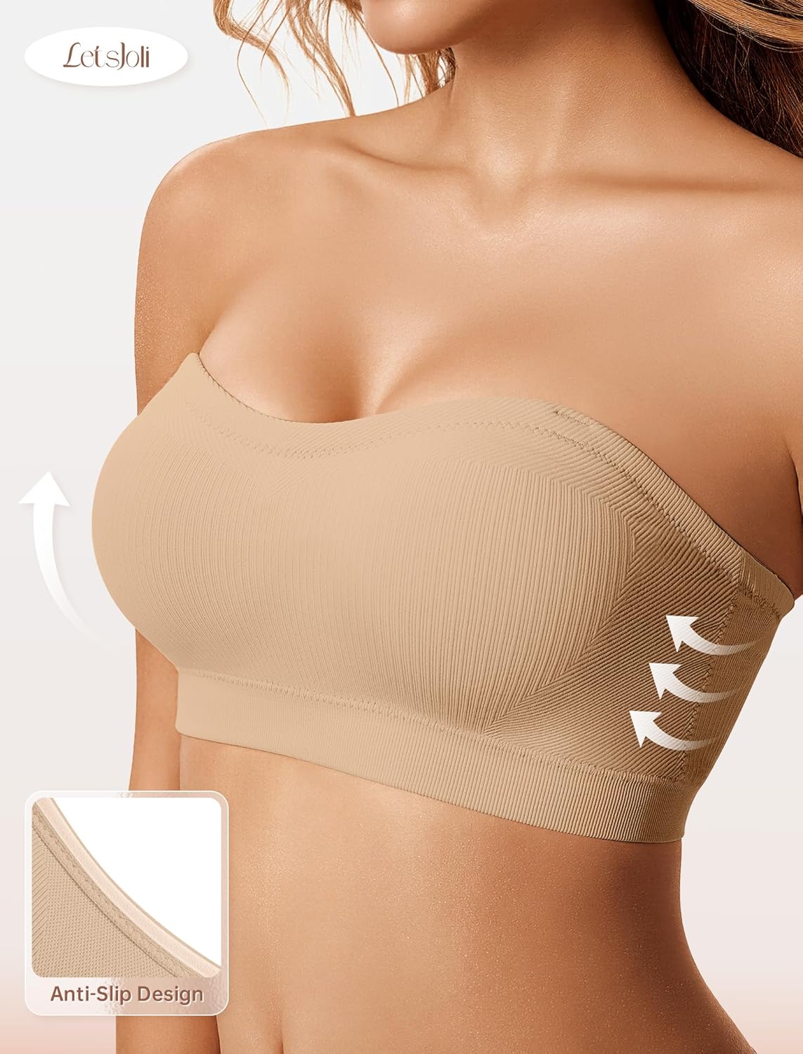 LetsJoli Push Up Strapless Bra - Underwire Bra Padded ulasan dan harga