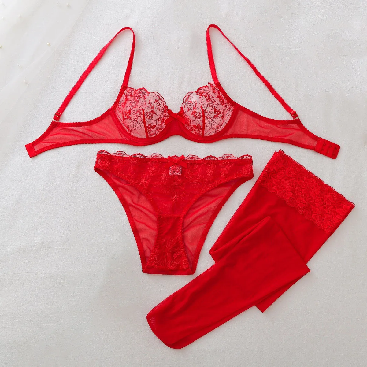 See Through Mesh Erotic set Wo - Sheer Mesh Bra ulasan dan harga
