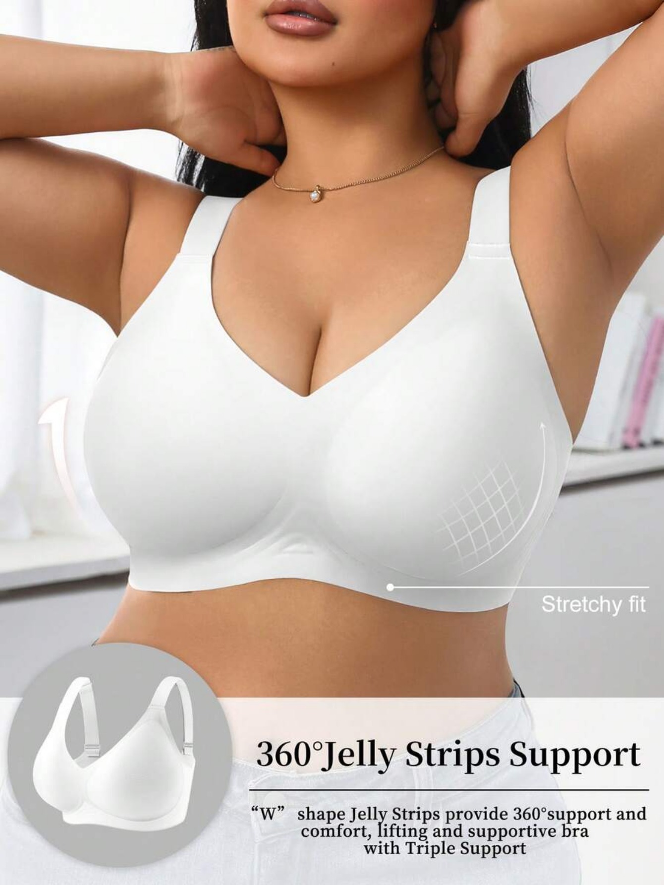 Women's High Support Sports Br - Wirefree Bra Comfort ulasan dan harga