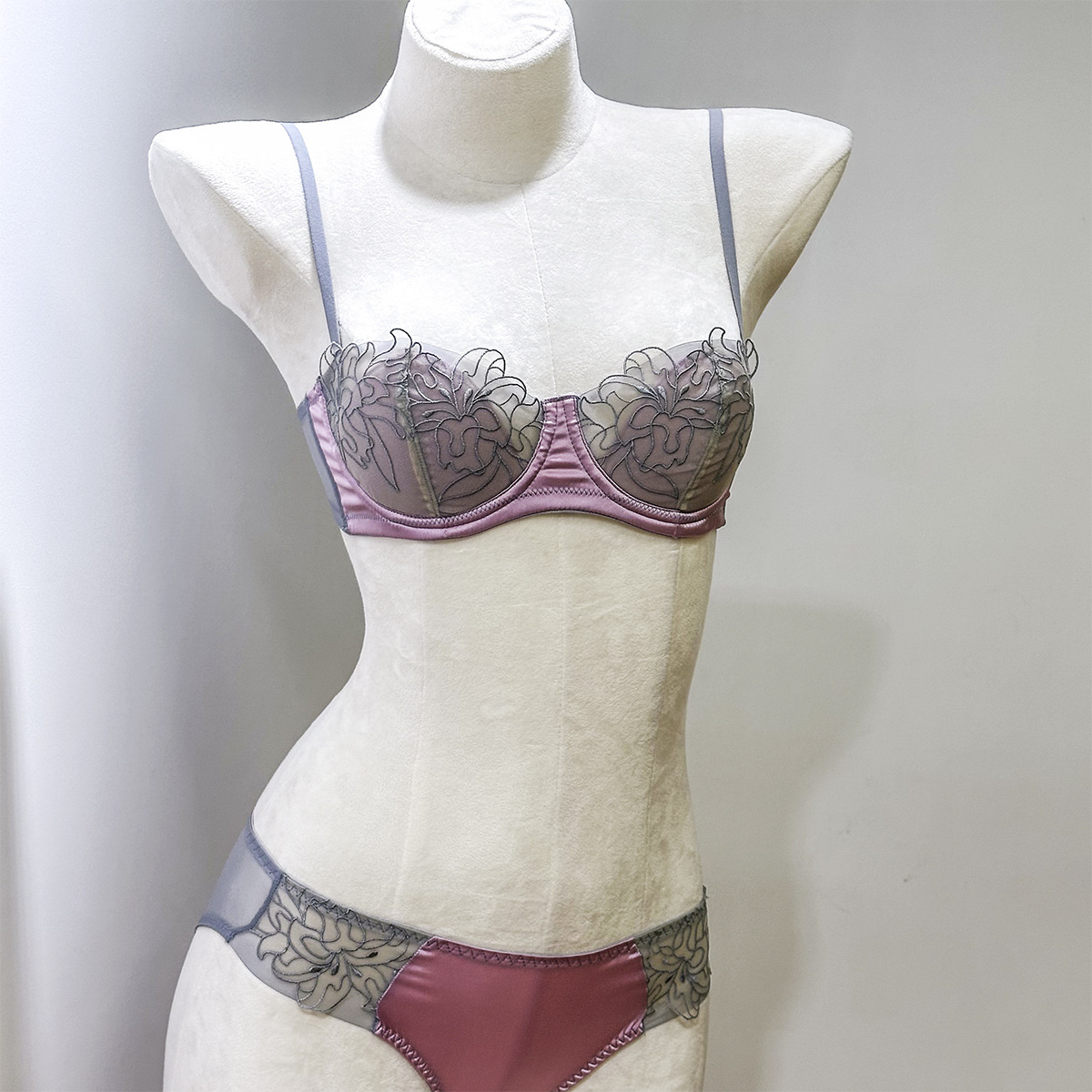 Purcoral 2026 New Floral Lace  - Demi Bra Balconette ulasan dan harga