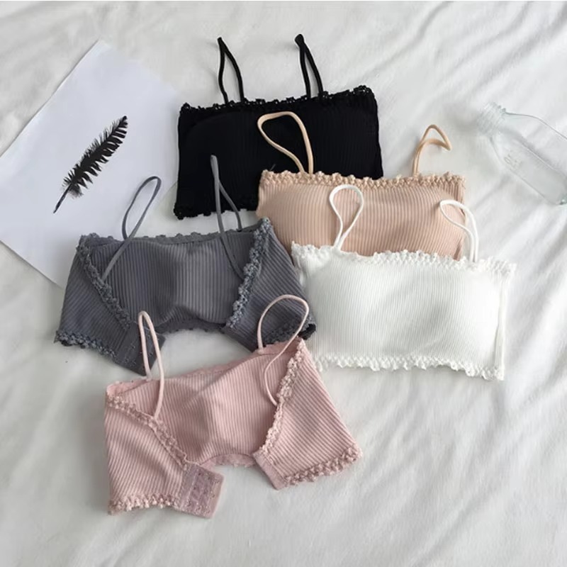Women's Cotton Bra Female Tube - T Shirt Bra Seamless ulasan dan harga