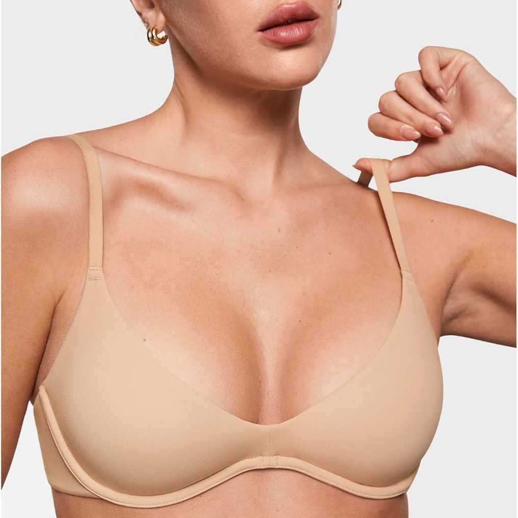 Women's Deep V Unpadded Seamle - Wirefree Bra Comfort ulasan dan harga