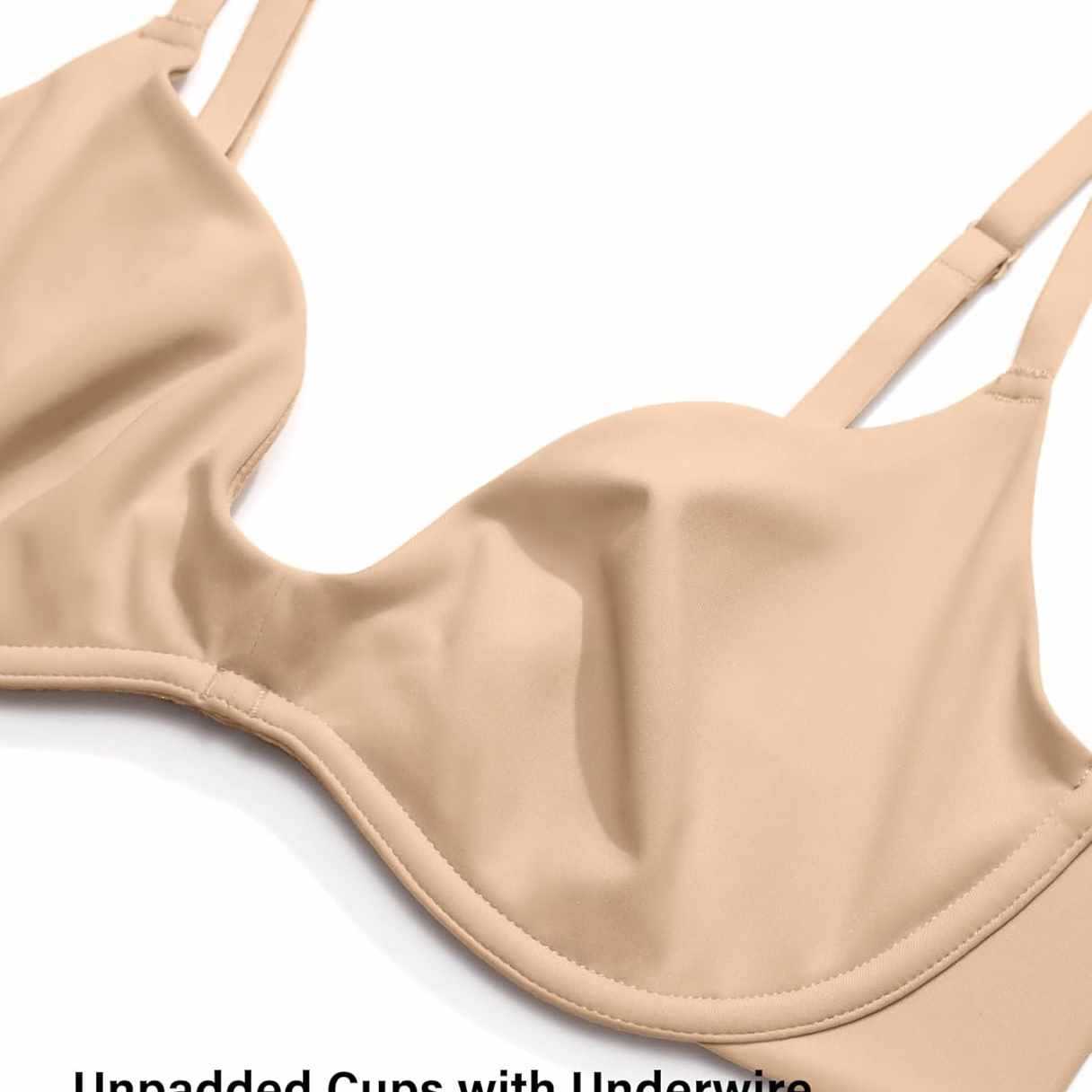 Women's Deep V Unpadded Seamle - Wirefree Bra Comfort ulasan dan harga