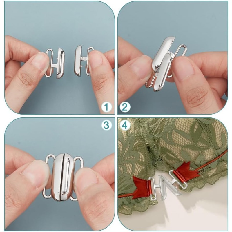 12 Sets 3 Colors Front Closing - Nursing Bra Clip ulasan dan harga