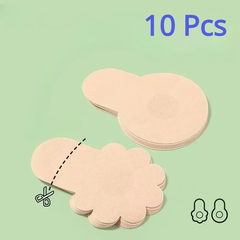 10pcs Women's Invisible Breast - Strapless Bra Adhesive ulasan dan harga
