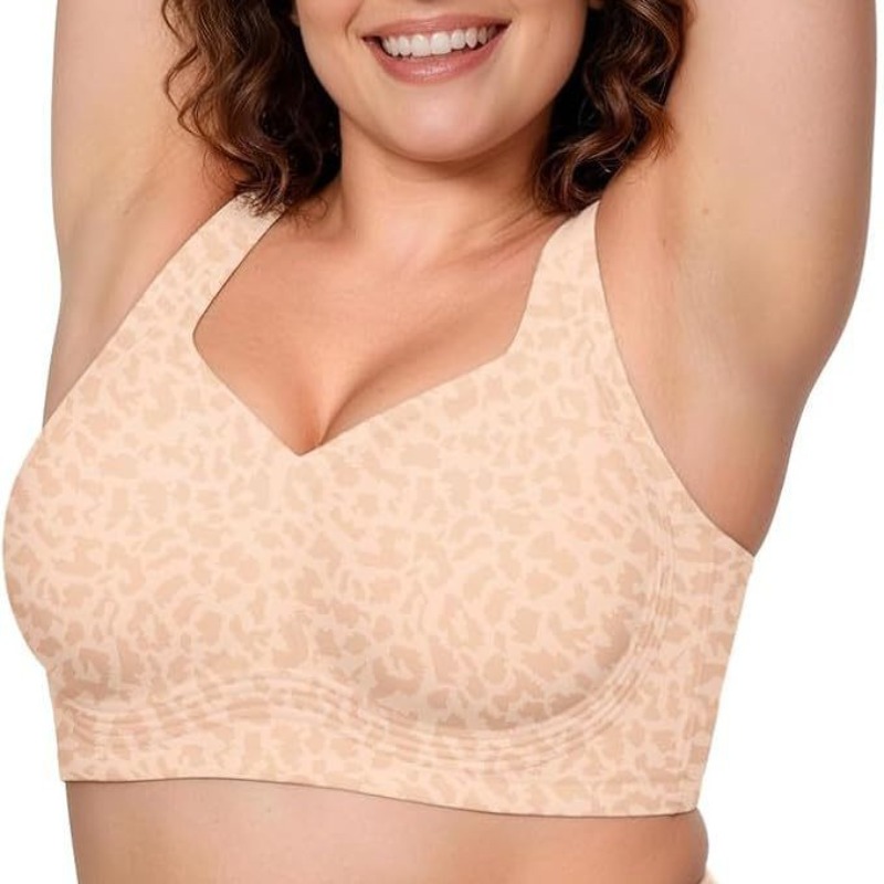 Leopard Jelly Bras No Underwir - Plunge Bra Push Up ulasan dan harga