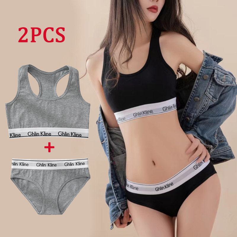 2PCS Ghlin Kline Underwear wit - T Shirt Bra Seamless ulasan dan harga
