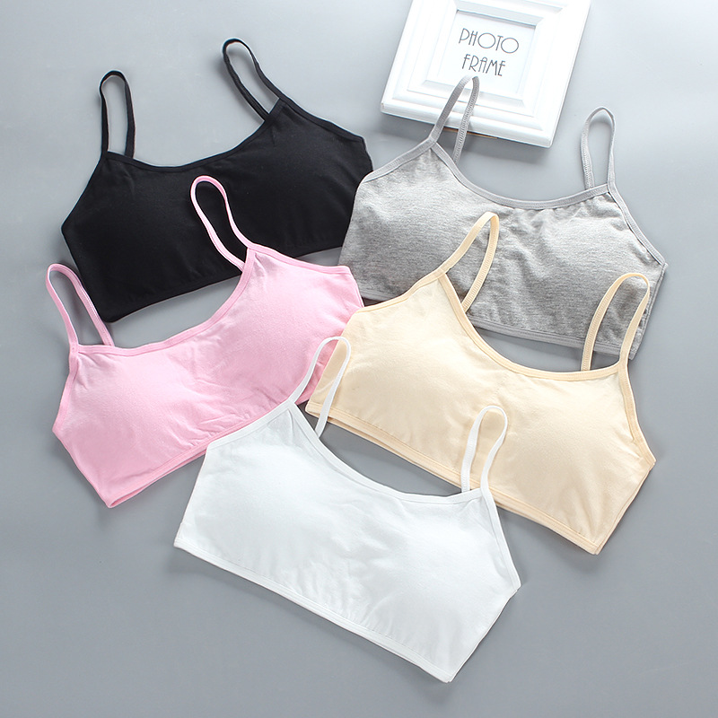 5pcs Teenage Girls Cotton Trai - Cotton Bra Everyday ulasan dan harga
