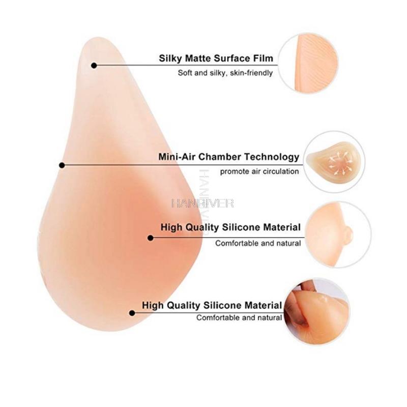 Silicone Breast Bra Skin color - Mastectomy Bra Pocket ulasan dan harga