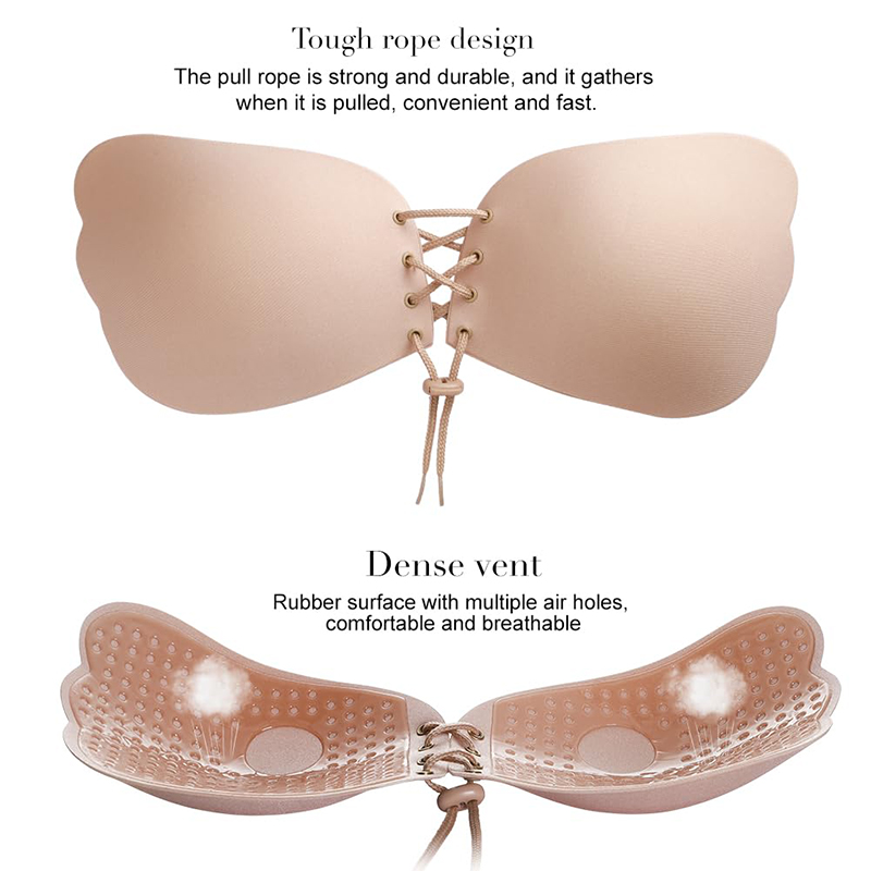 1/2 Pairs Women Summer Backles - Strapless Bra Adhesive ulasan dan harga
