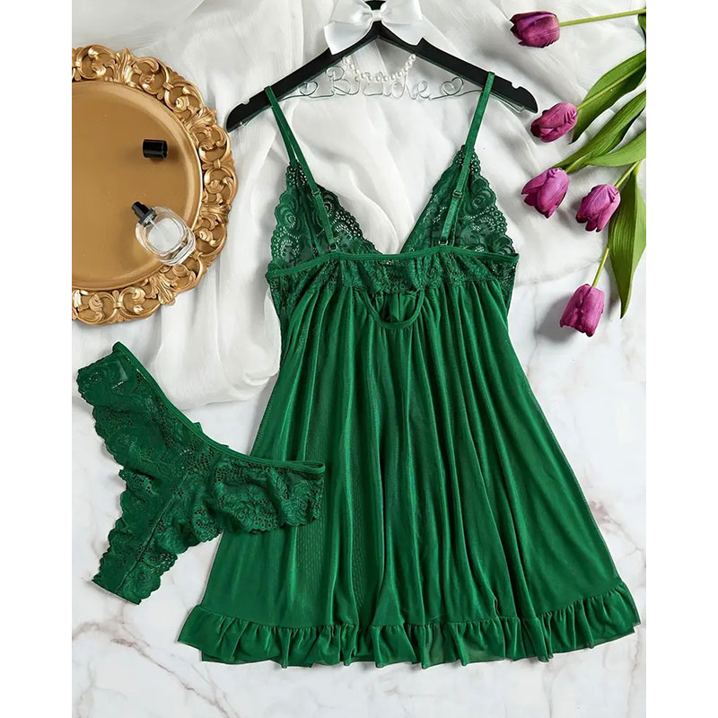 Soft Sheer Nighty Pajamas Hots - Sheer Mesh Bra ulasan dan harga