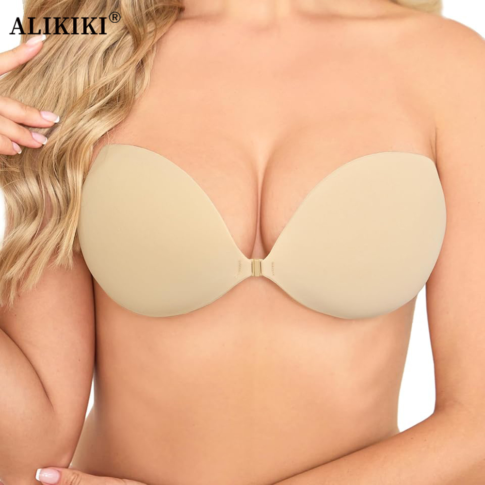 Women Push Up Sticky Bra Invis - Backless Bra Sticky ulasan dan harga