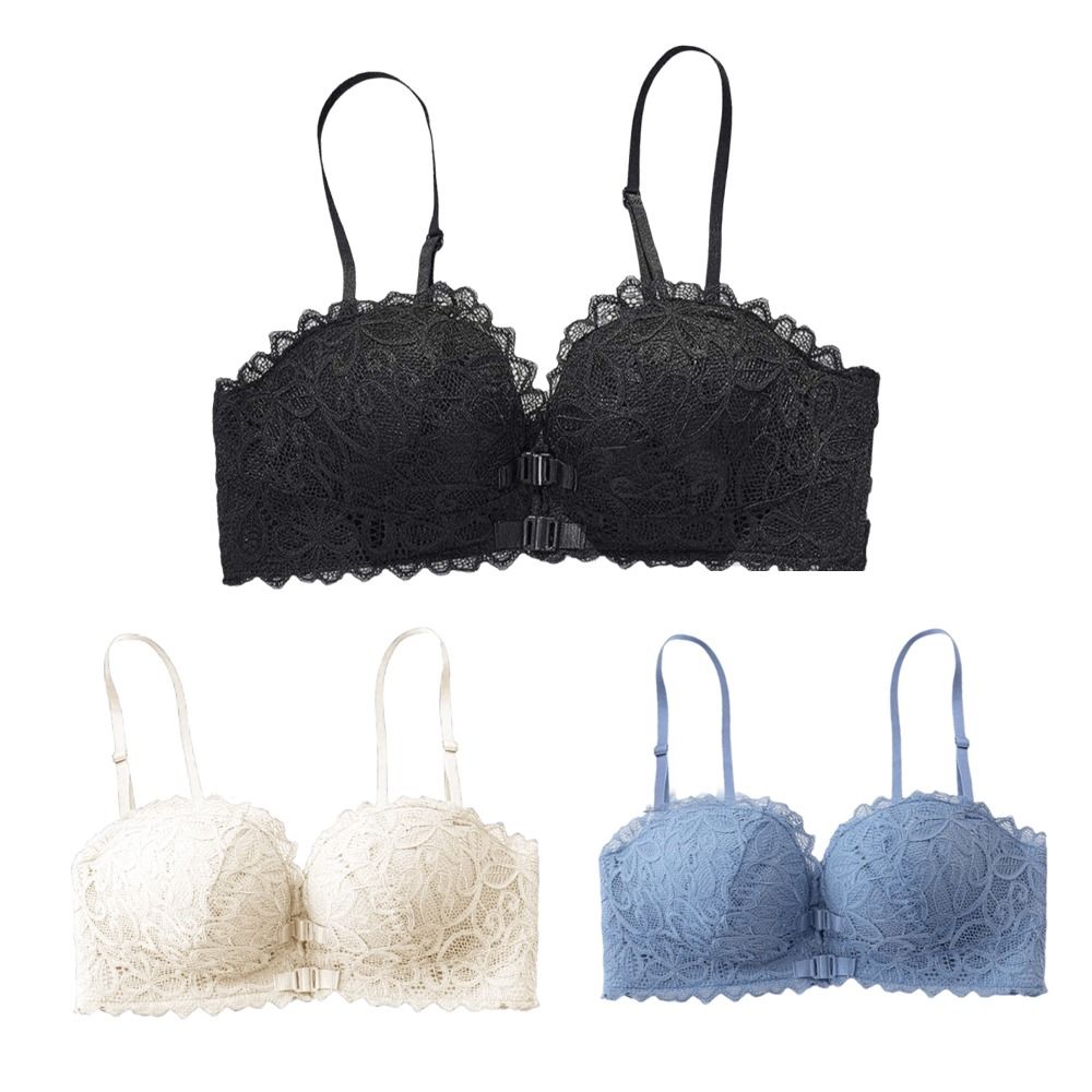 Comfortable Deep V Front Butto - Wirefree Bra Comfort ulasan dan harga