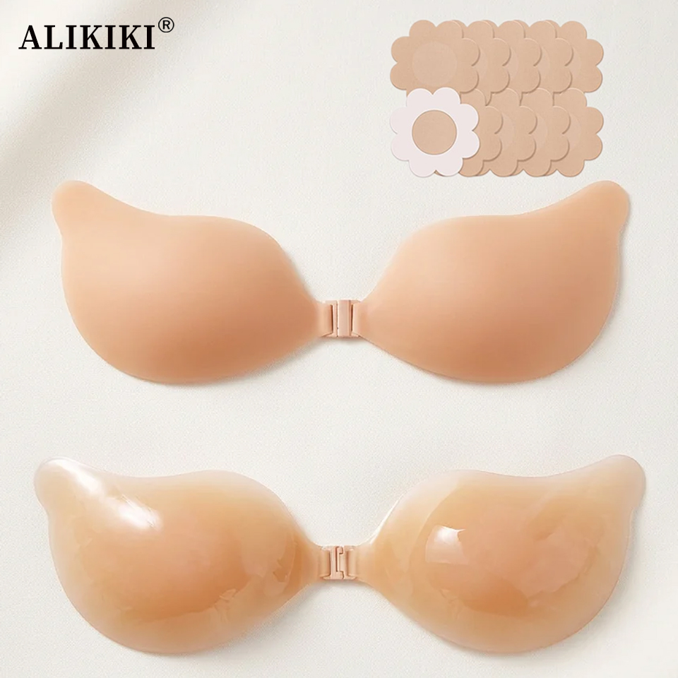 Adhesive Silicone Push Up Bra  - Backless Bra Sticky ulasan dan harga