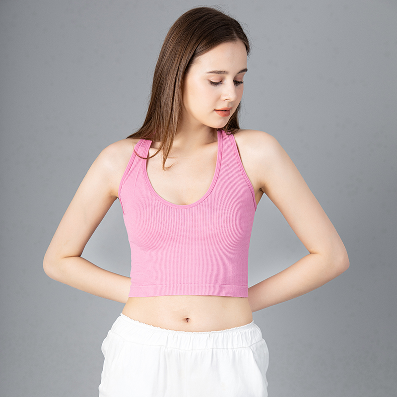 Halter-neck Tops Women Sexy Ba - T Shirt Bra Seamless ulasan dan harga
