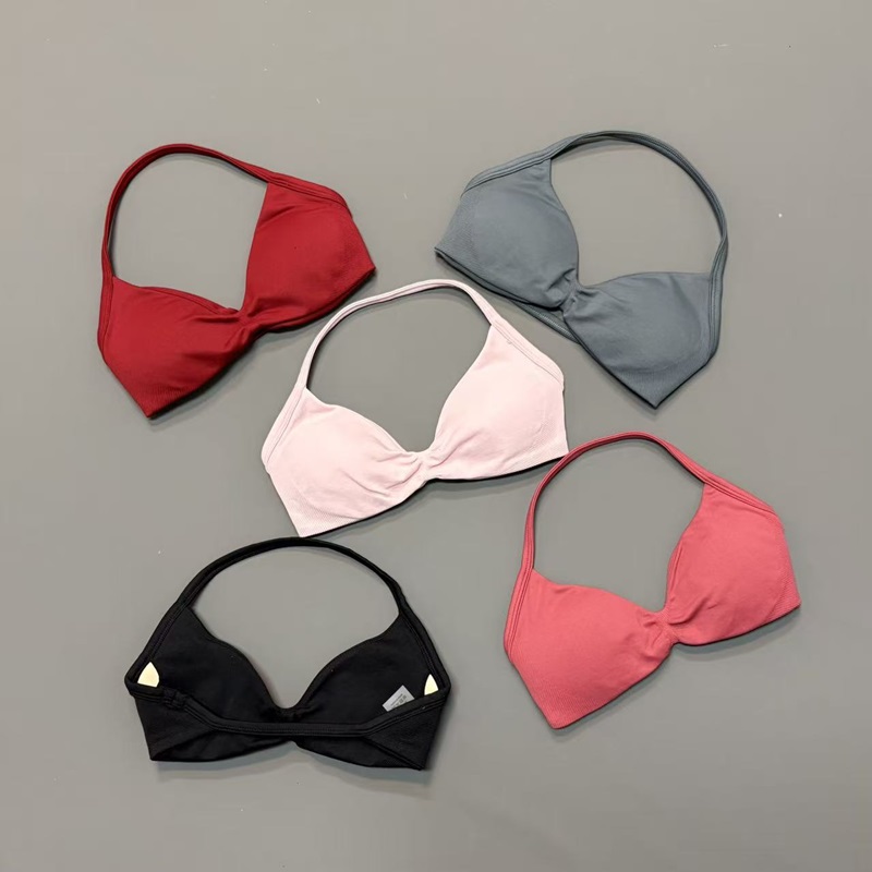 Women Halter Sports Bra V-Neck - Sports Bra Racerback ulasan dan harga