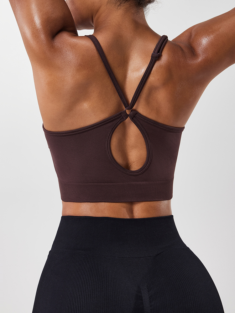 Women Hollow Back Adjustable S - Sports Bra Racerback ulasan dan harga