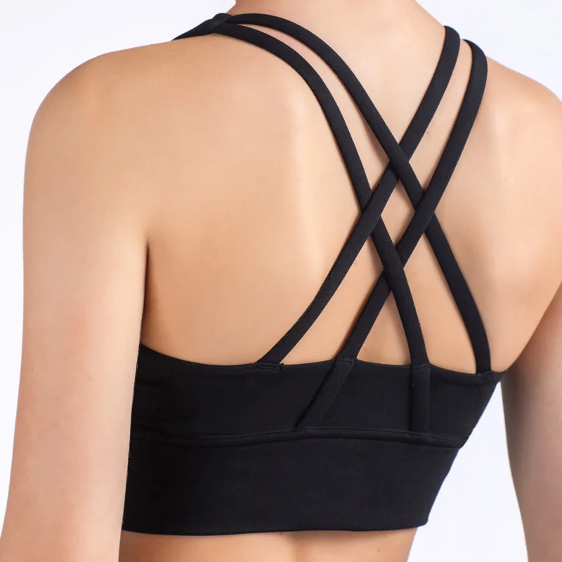 Summer Fashion Cross Back Wome - Sports Bra Racerback ulasan dan harga