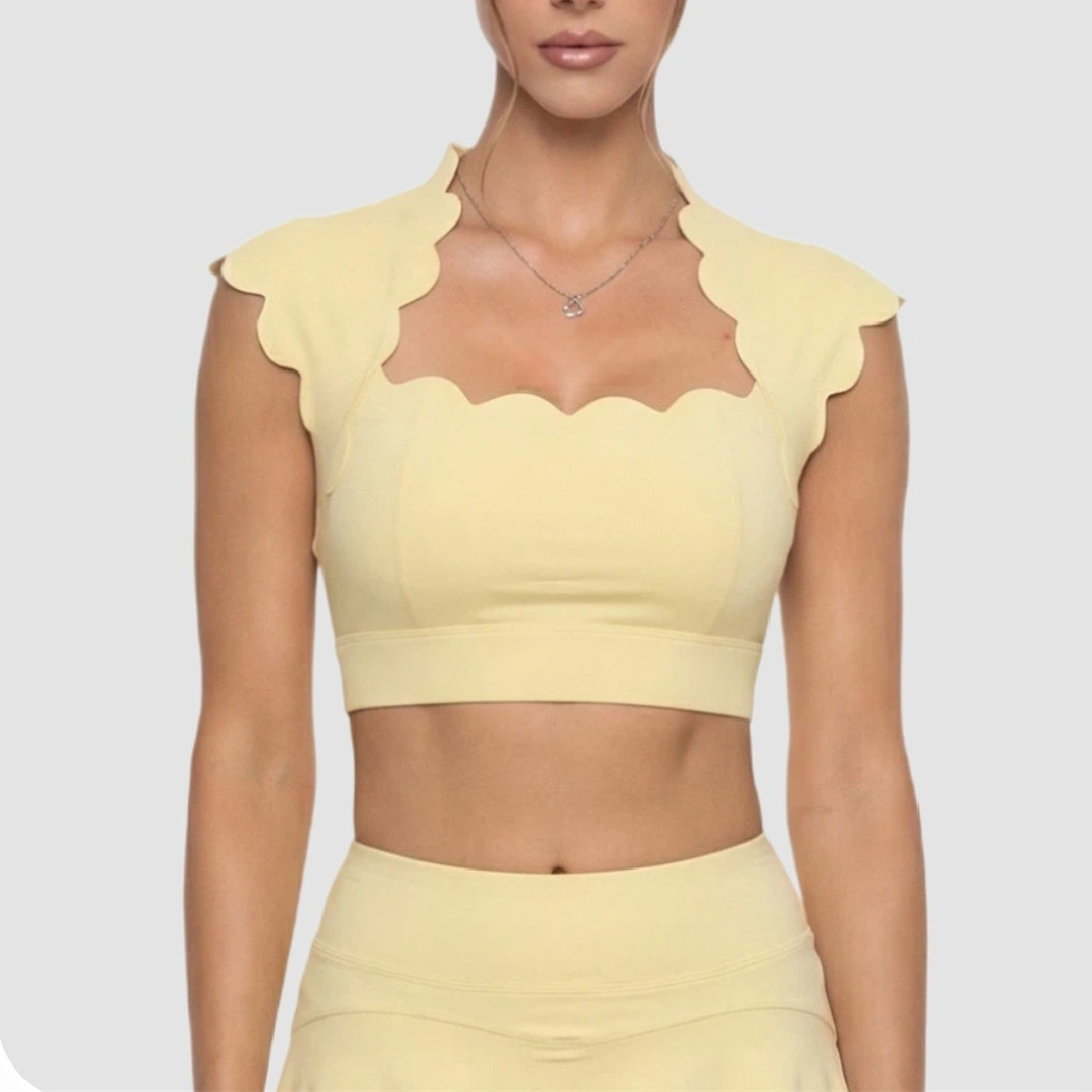 Pad Wavy Women Sports Vest Yog - Sports Bra Racerback ulasan dan harga