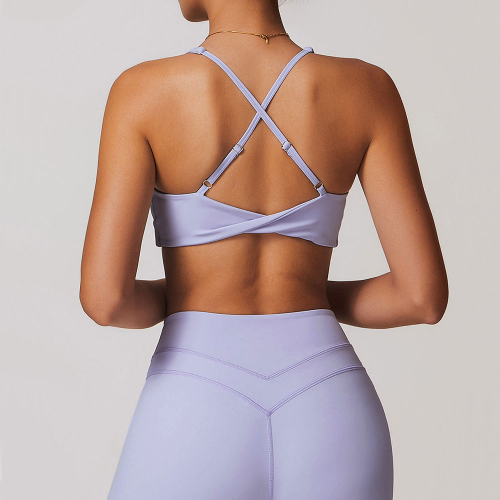 JUREN Sports Bra Women Fitness - Plunge Bra Push Up ulasan dan harga