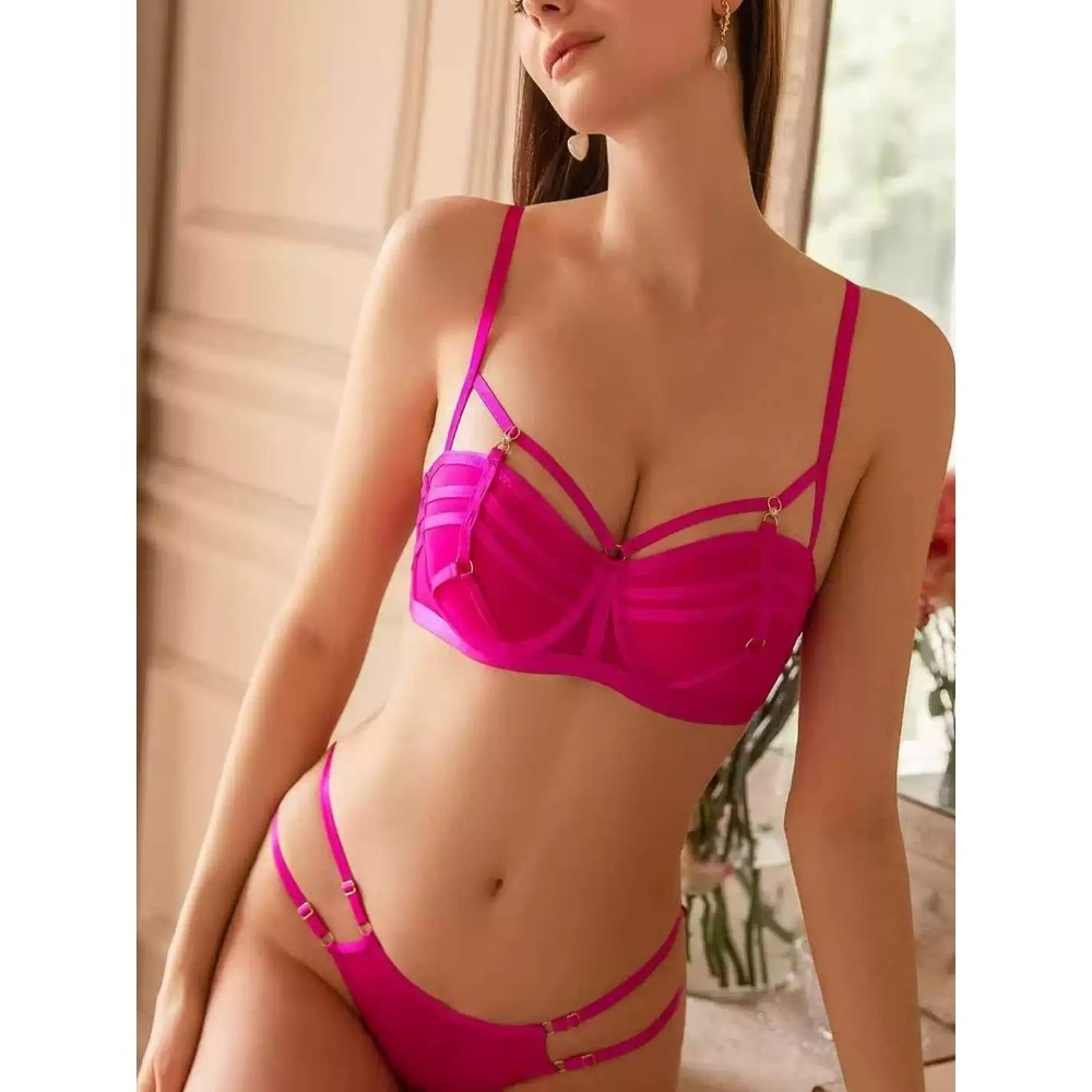 Sexy French Lace Balconette Br - Demi Bra Balconette ulasan dan harga