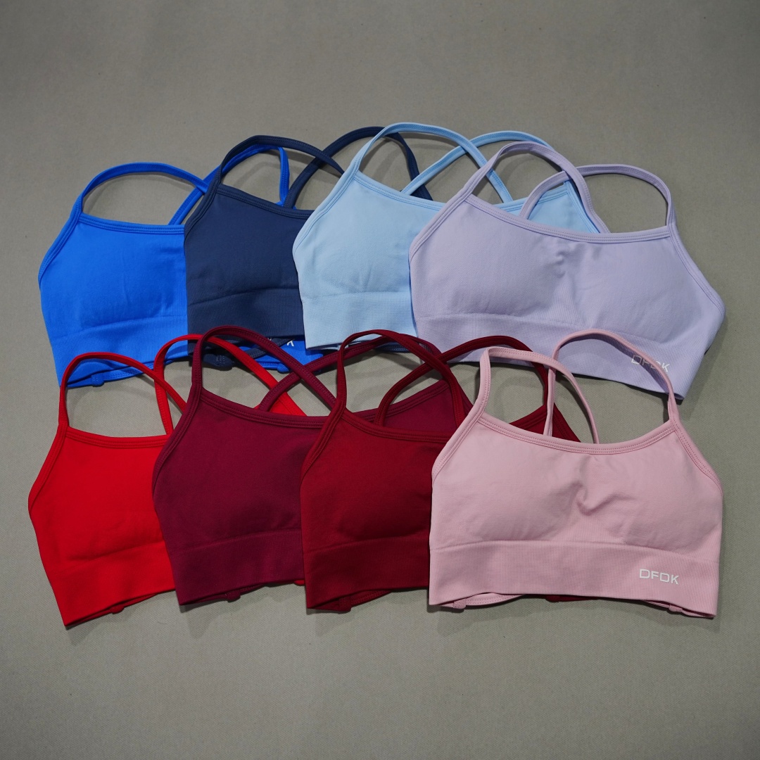 DFDK Ribbed Seamless Cross Bac - Plunge Bra Push Up ulasan dan harga