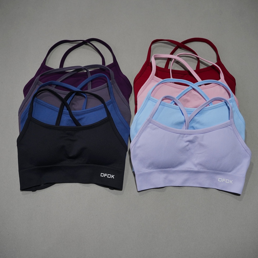 DFDK Ribbed Seamless Cross Bac - Plunge Bra Push Up ulasan dan harga