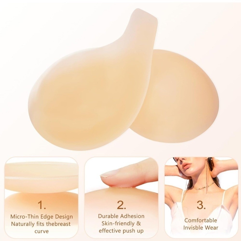 Seamless Silicone Nipple Cover - Push Up Bra Silicone ulasan dan harga
